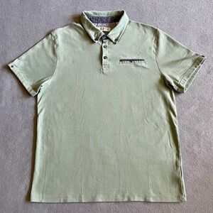 English Laundry Polo Shirt Men’s XL Green Cotton Short Sleeve Pocket Classic